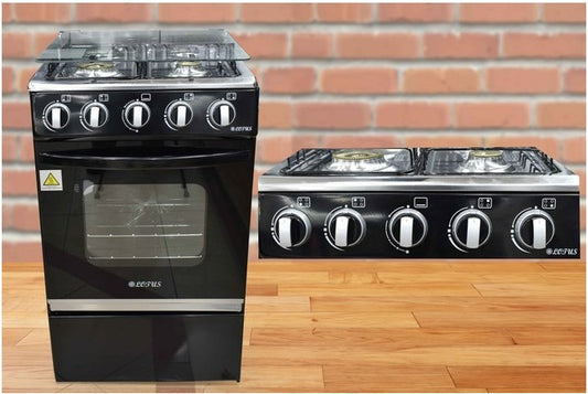 Cocina de gas con 4 Hornillas y horno incluido
